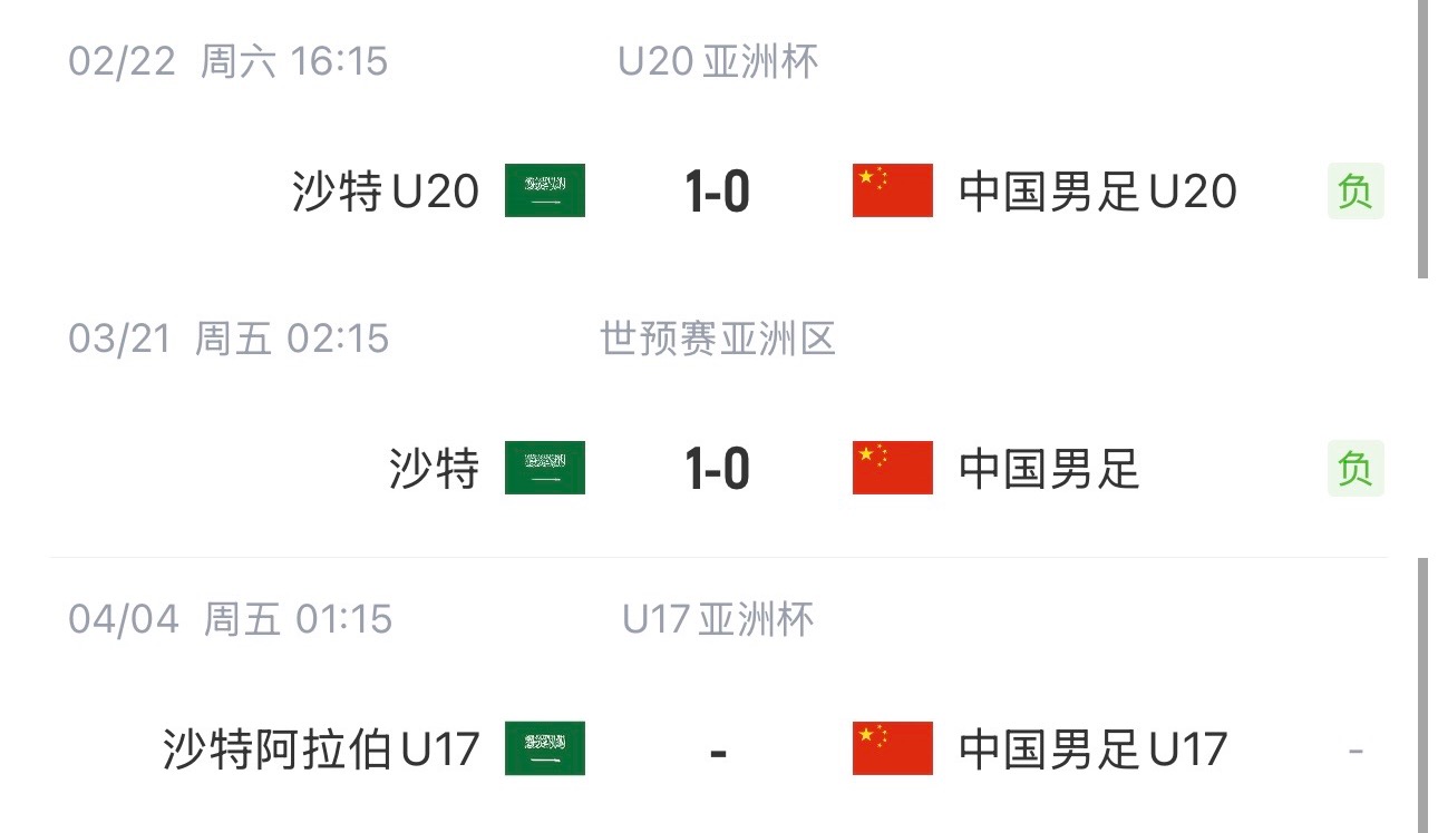 國字號(hào)三遇沙特！國少U17亞洲杯首戰(zhàn)對(duì)陣沙特，此前國足&國青均負(fù)
