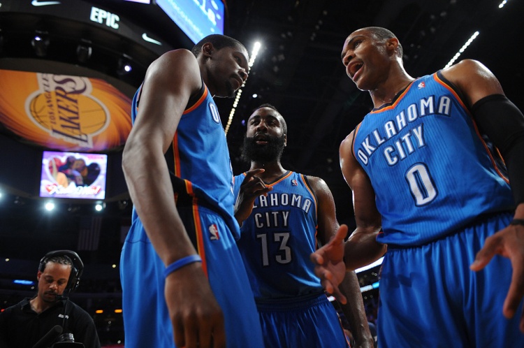 雷霆三少得分全部進(jìn)入歷史前20！他們是NBA歷史最大的如果嗎？