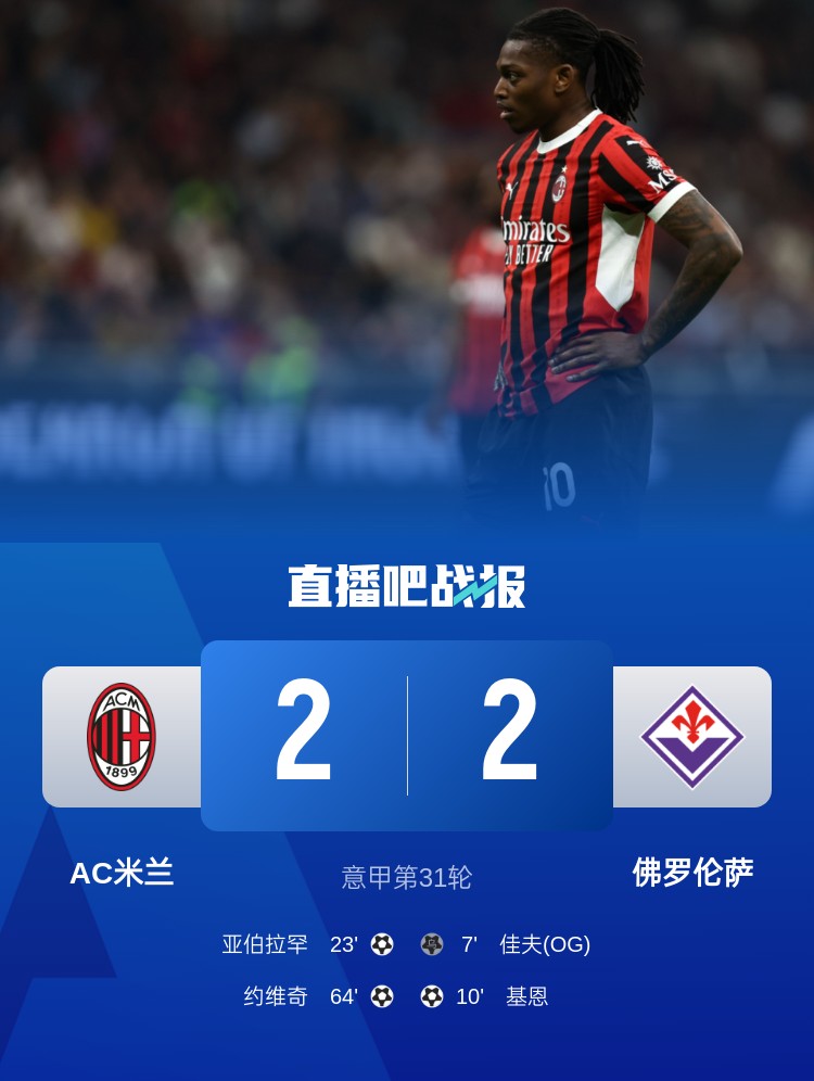 孔塞桑上任后米蘭有13場比賽先丟球落后，最終戰(zhàn)績?yōu)?勝1平6負