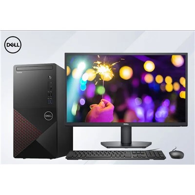 戴爾（DELL）成就3890第11代i5處理器商務(wù)辦公臺(tái)式機(jī) 21.5顯示器 有線(xiàn)鍵盤(pán)有線(xiàn)鼠標(biāo)8G內(nèi)存 1T+128G固態(tài)   全國(guó)聯(lián)保3年